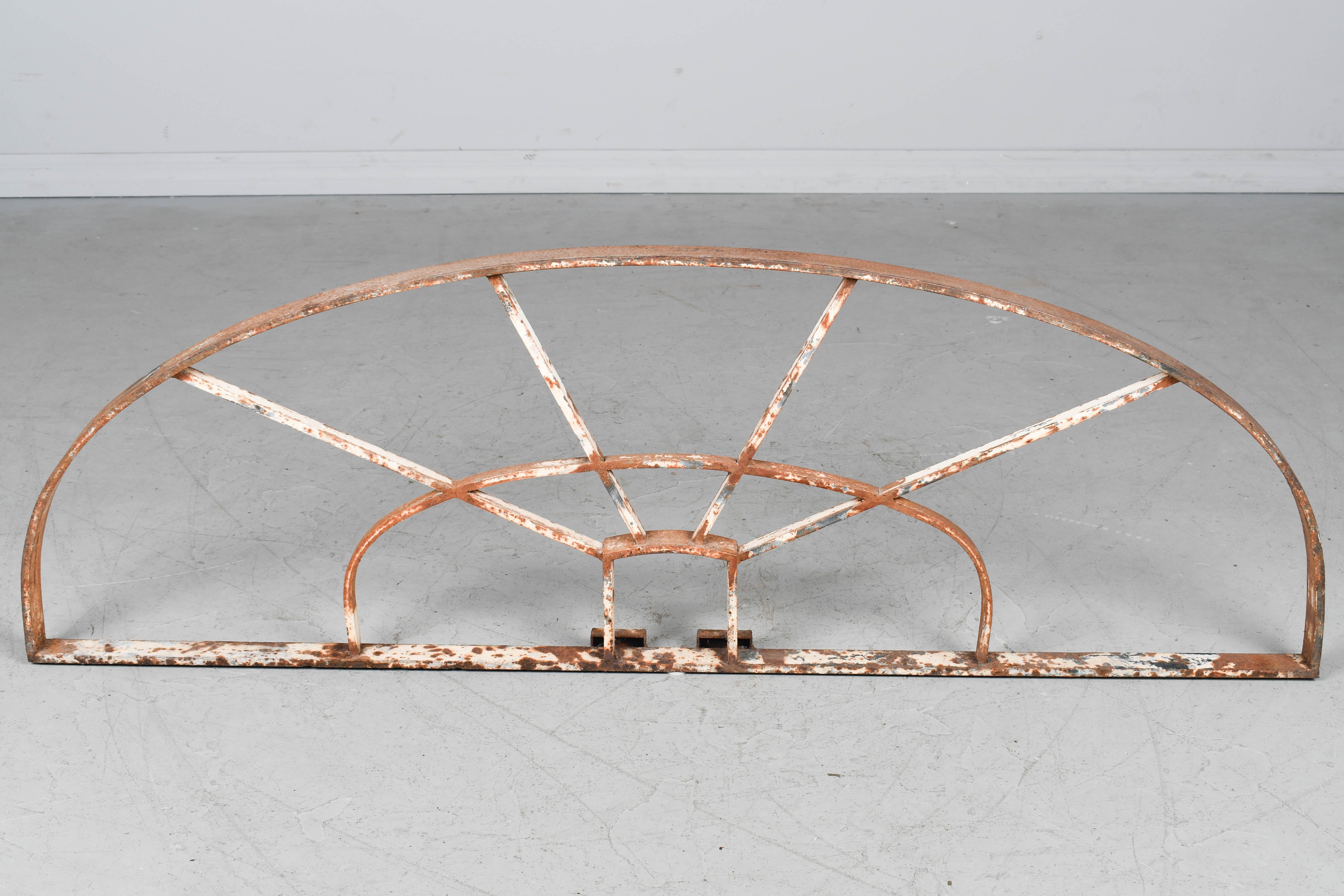European French Iron Grille or Transom