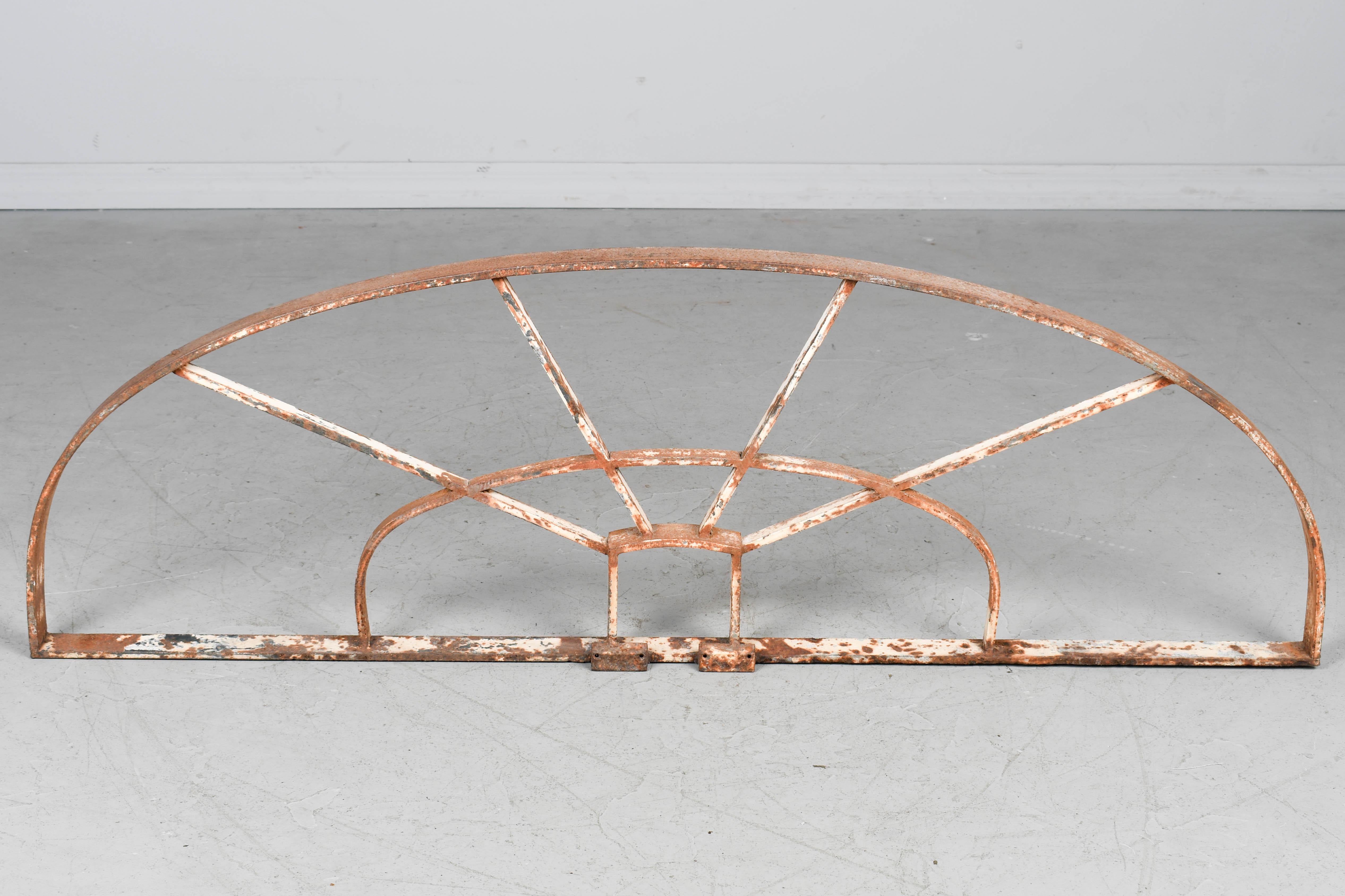 20th Century French Iron Grille or Transom