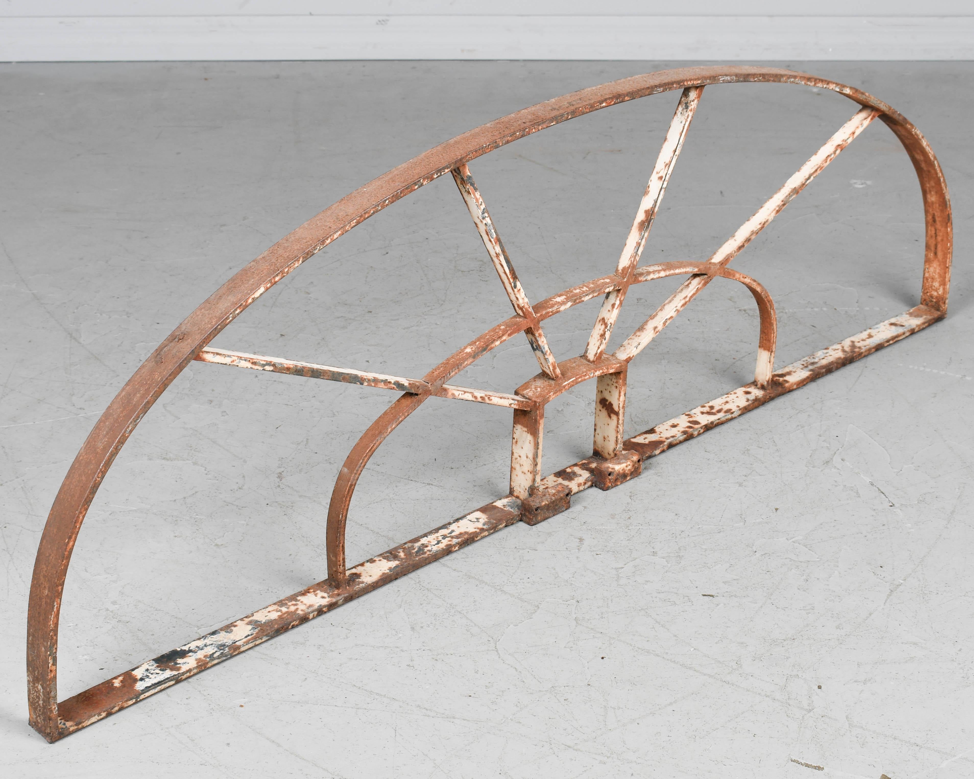 Wrought Iron French Iron Grille or Transom