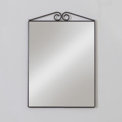 French Iron Painted Mirror