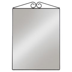 French Iron Painted Mirror