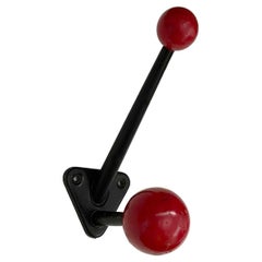 Retro French Iron Red Ball Double Hook