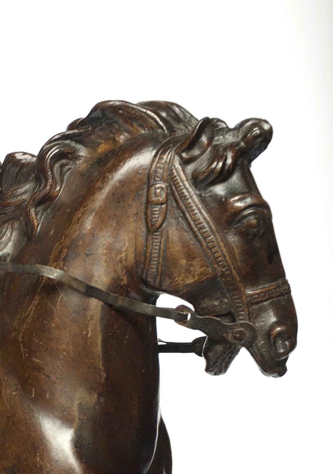 French Iron Sculpture of Louis XIV on Horseback, circa 1880 12