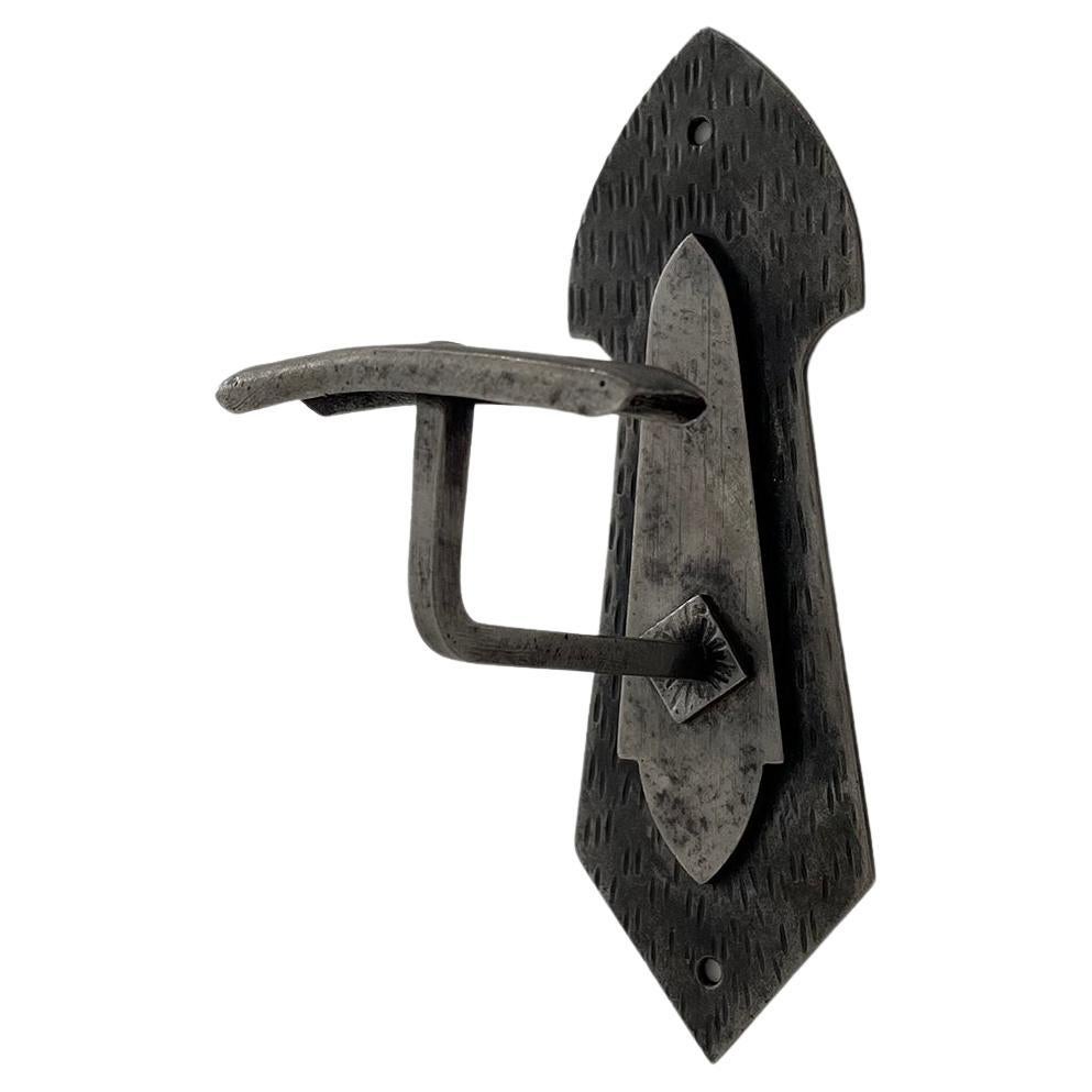 French Iron Shield Single Wall Hook For Sale