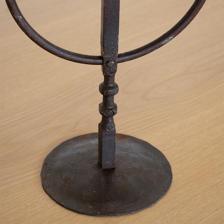 French Iron Three-Arm Candlestick For Sale 3