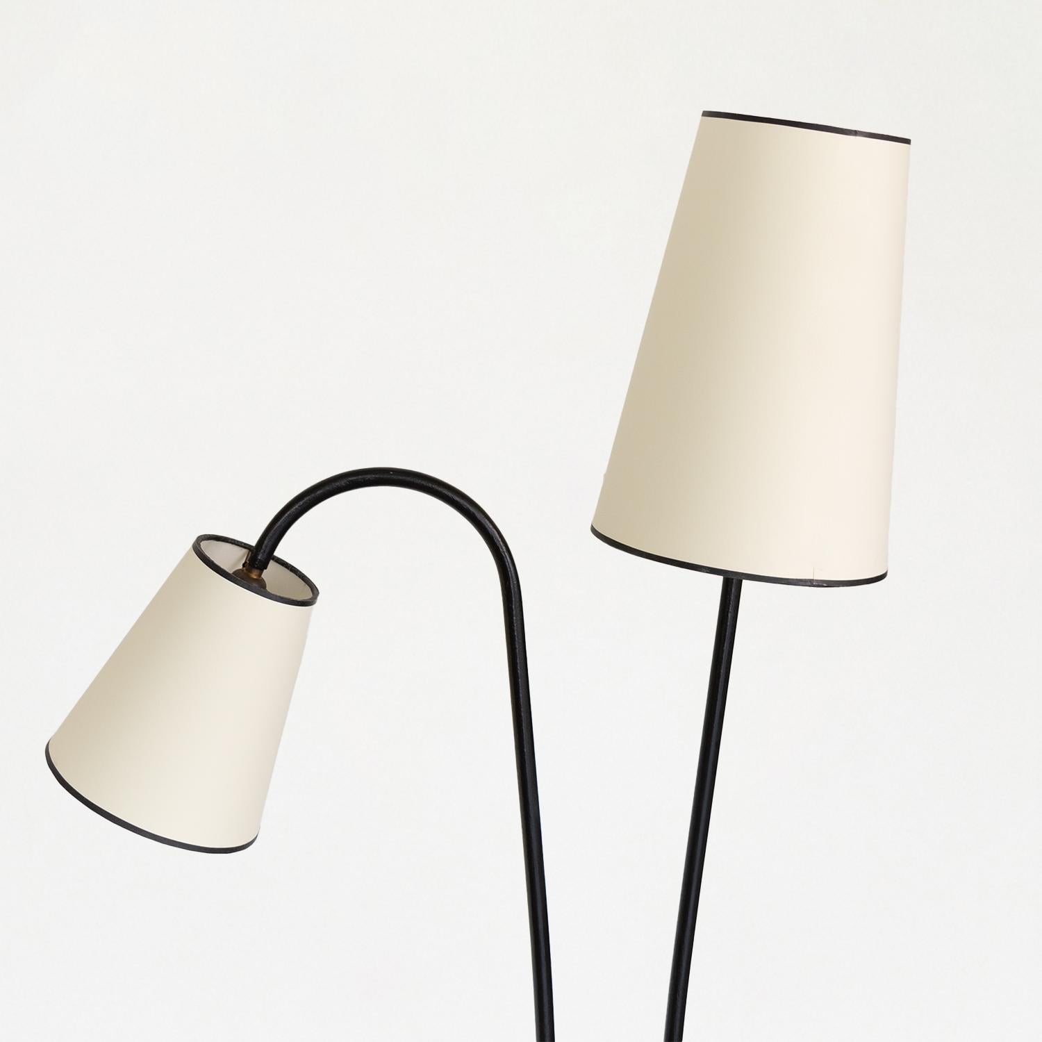 French Iron Tripod Floor Lamp at 1stDibs