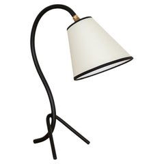 French Iron Tripod Lamp with Articulating Shade
