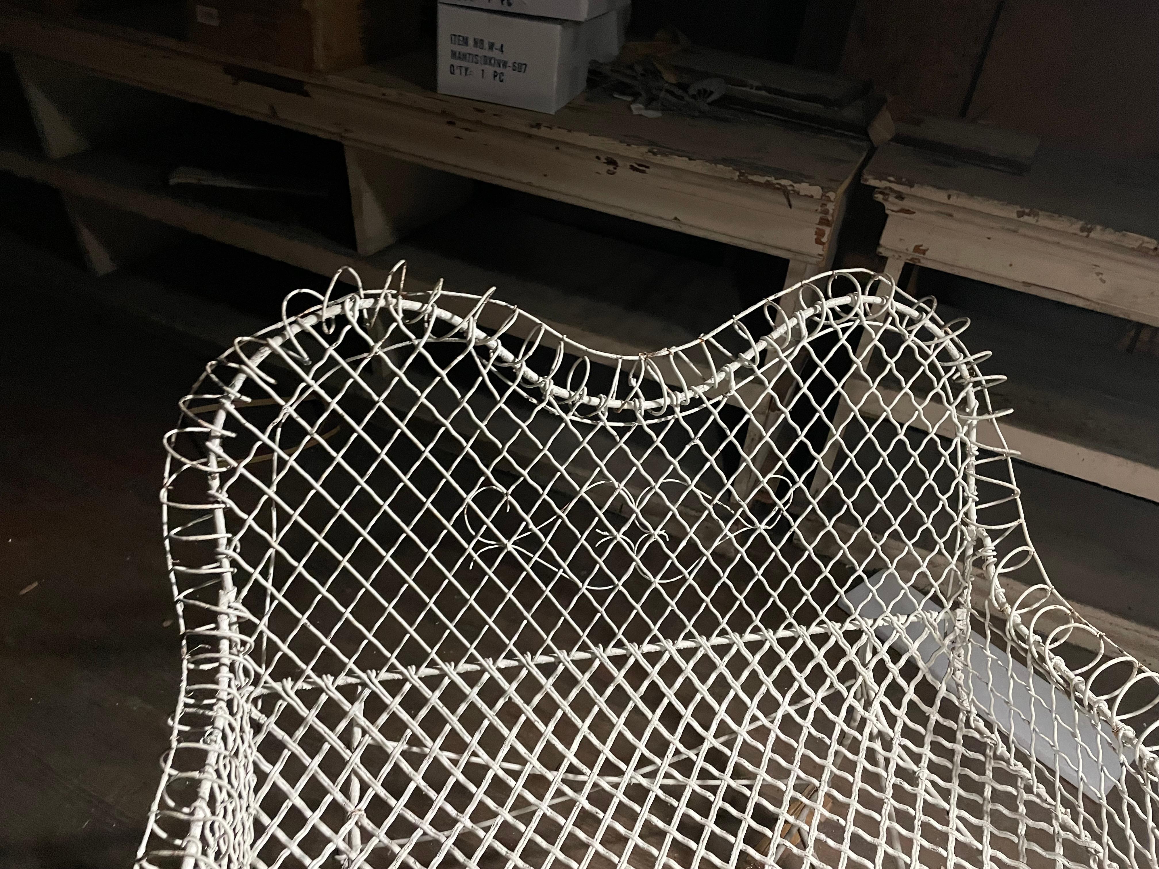 French Iron Wire Two Seat Garden Bench Settee Loveseat  For Sale 12