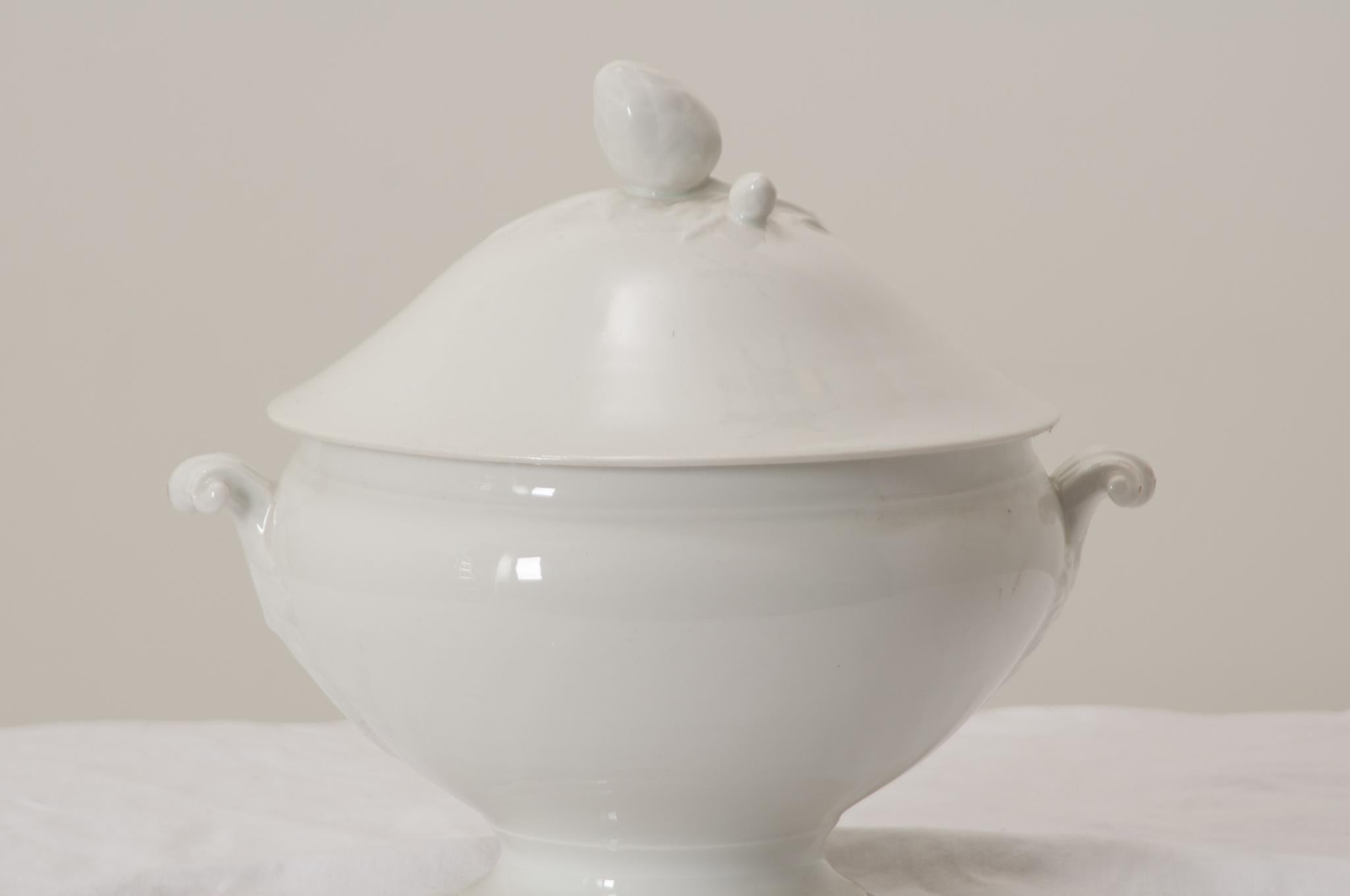 French Provincial French Ironstone Lidded Tureen For Sale