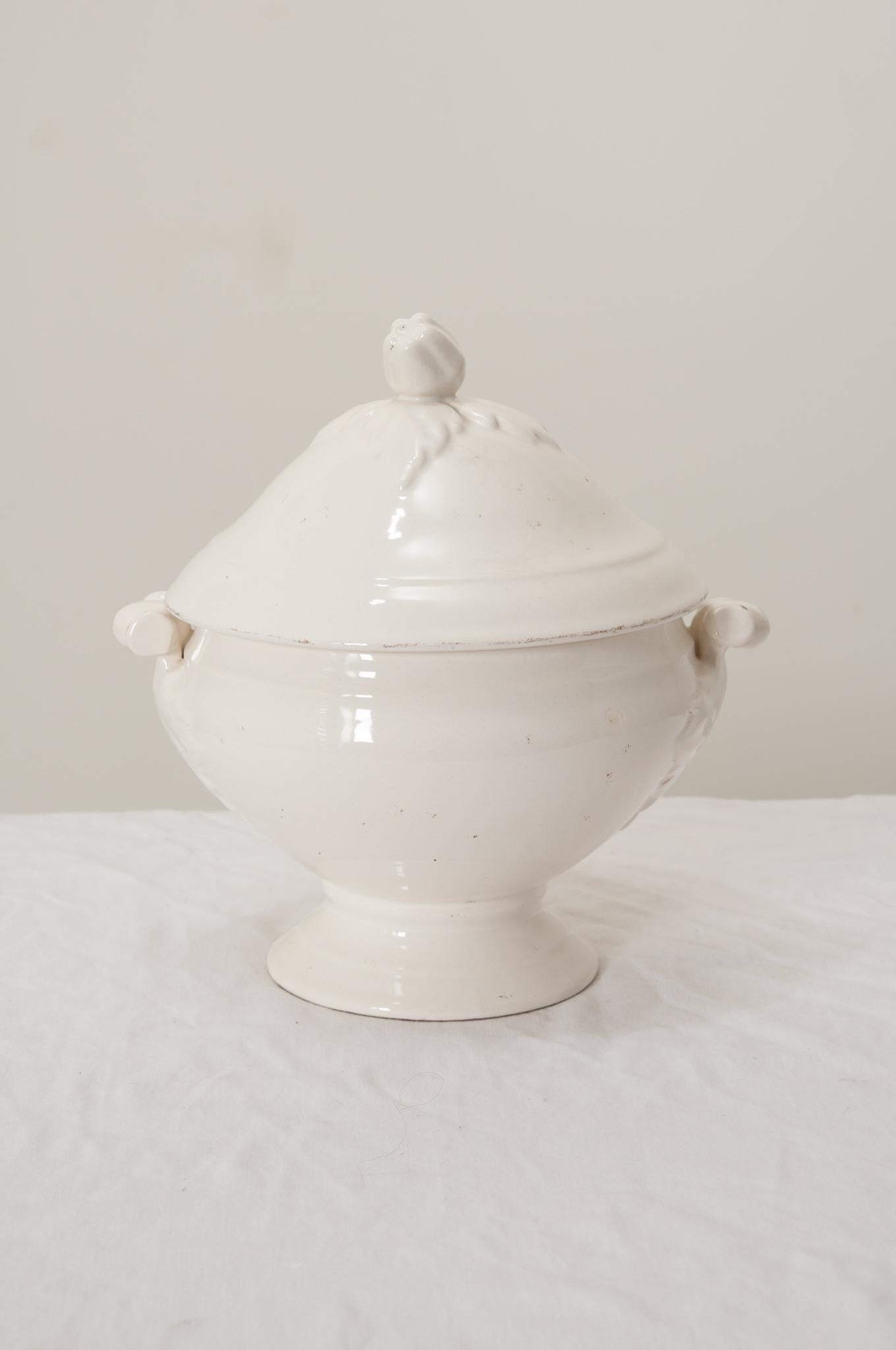 20th Century French Ironstone Lidded Tureen For Sale