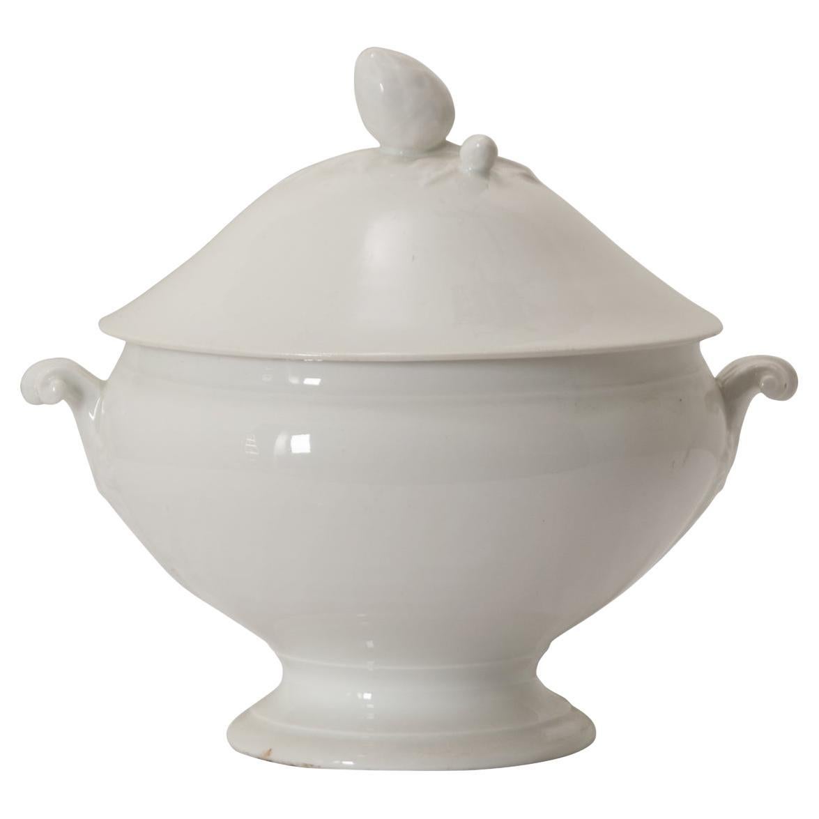 French Ironstone Lidded Tureen For Sale