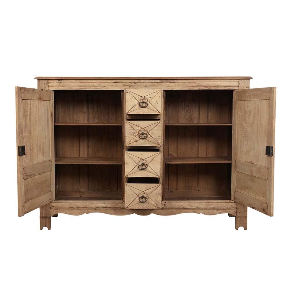 Jacobean French Jacobian Style Bleached Buffet