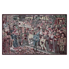 French Jacquard-Manufactured Tapestry "The Charter of Burgundy, 1469" - N° 1636