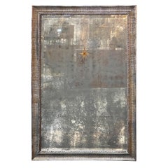 French Jansen Distressed Mirror with Eglomise Star