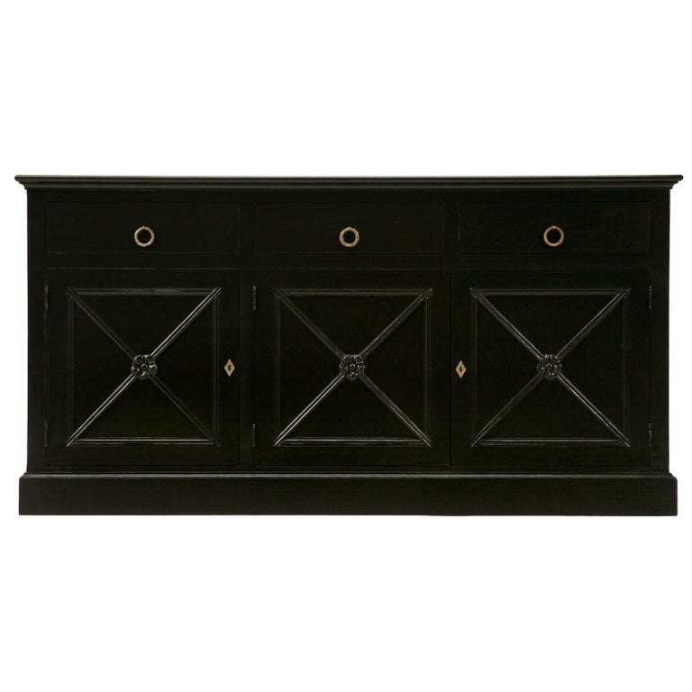 Directoire-Style Black Buffet, New