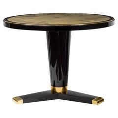 French Jansen Style Ebonized Center Table
