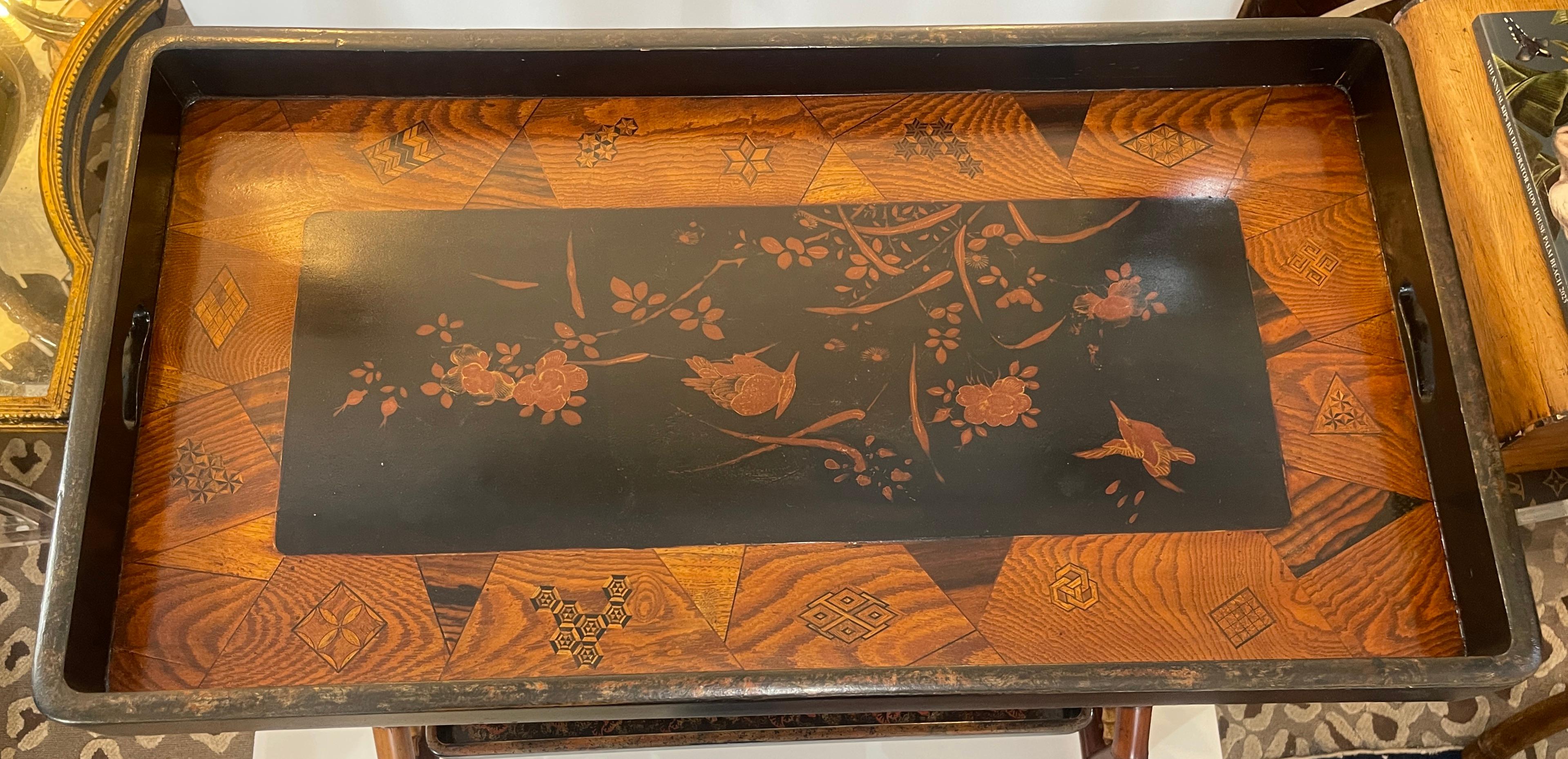 Japonisme français  Table à double plateau en bambou, C.1870-1890 en vente 11