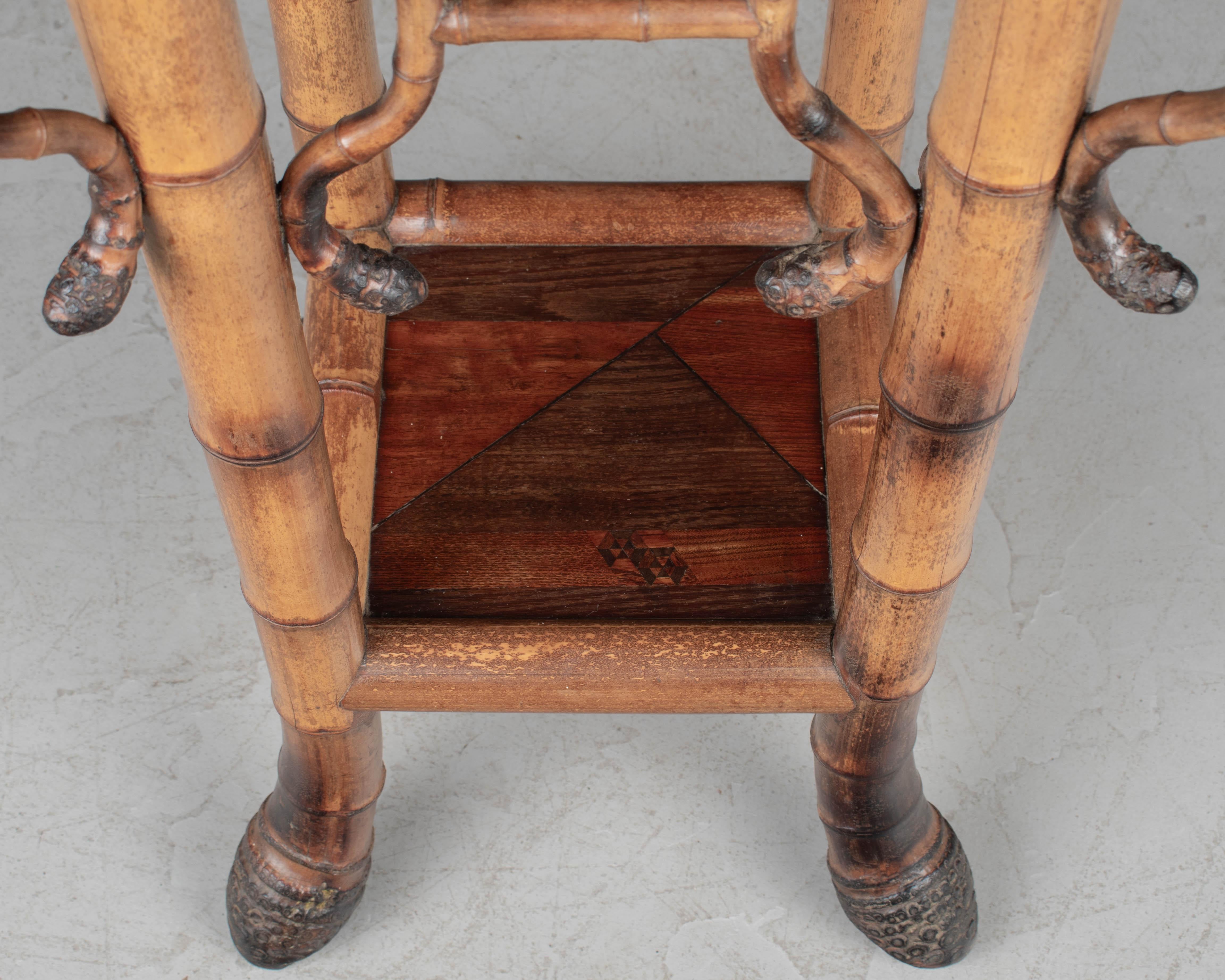 French Japonisme Bamboo Plant Stand For Sale 5