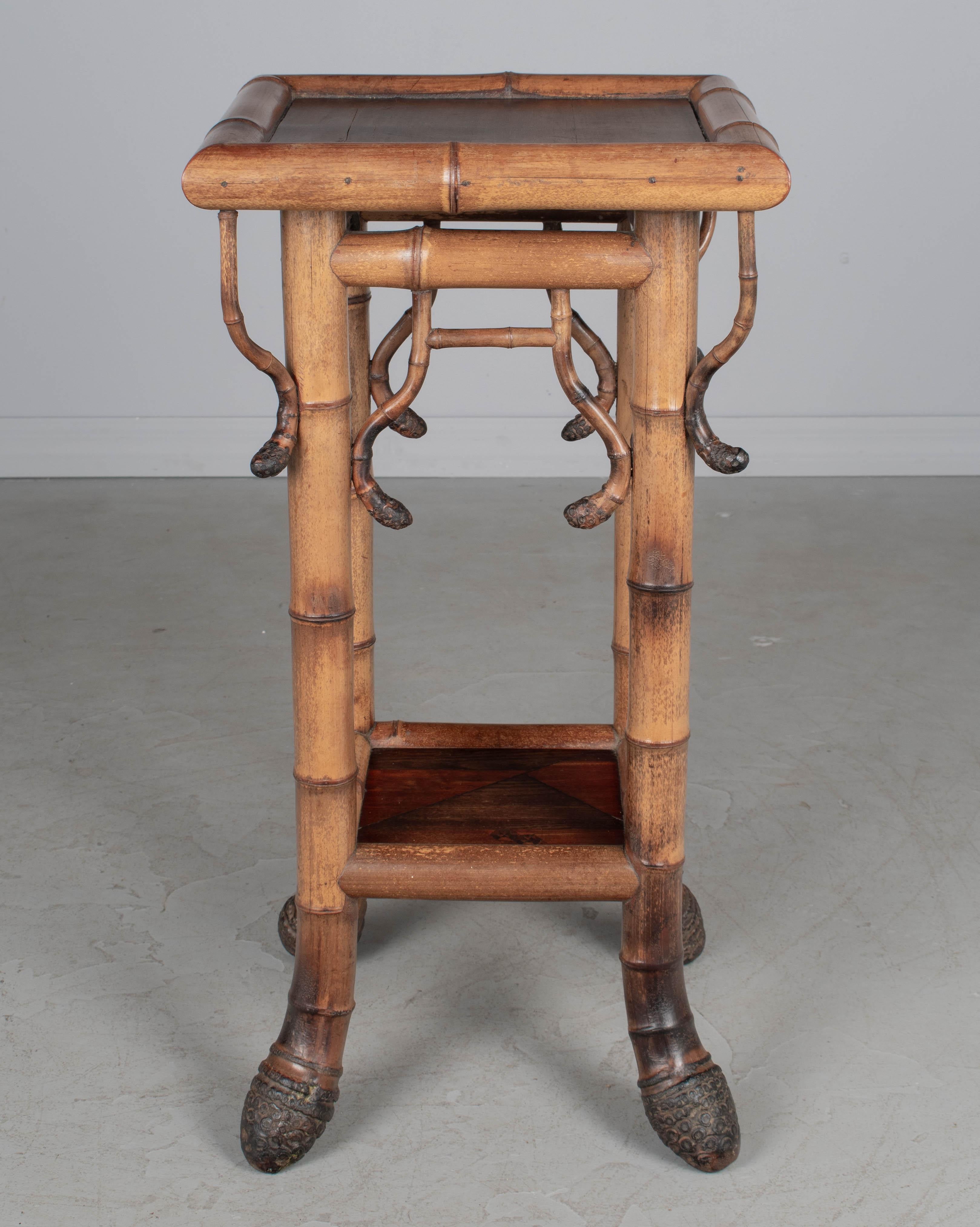 French Japonisme Bamboo Plant Stand For Sale 1