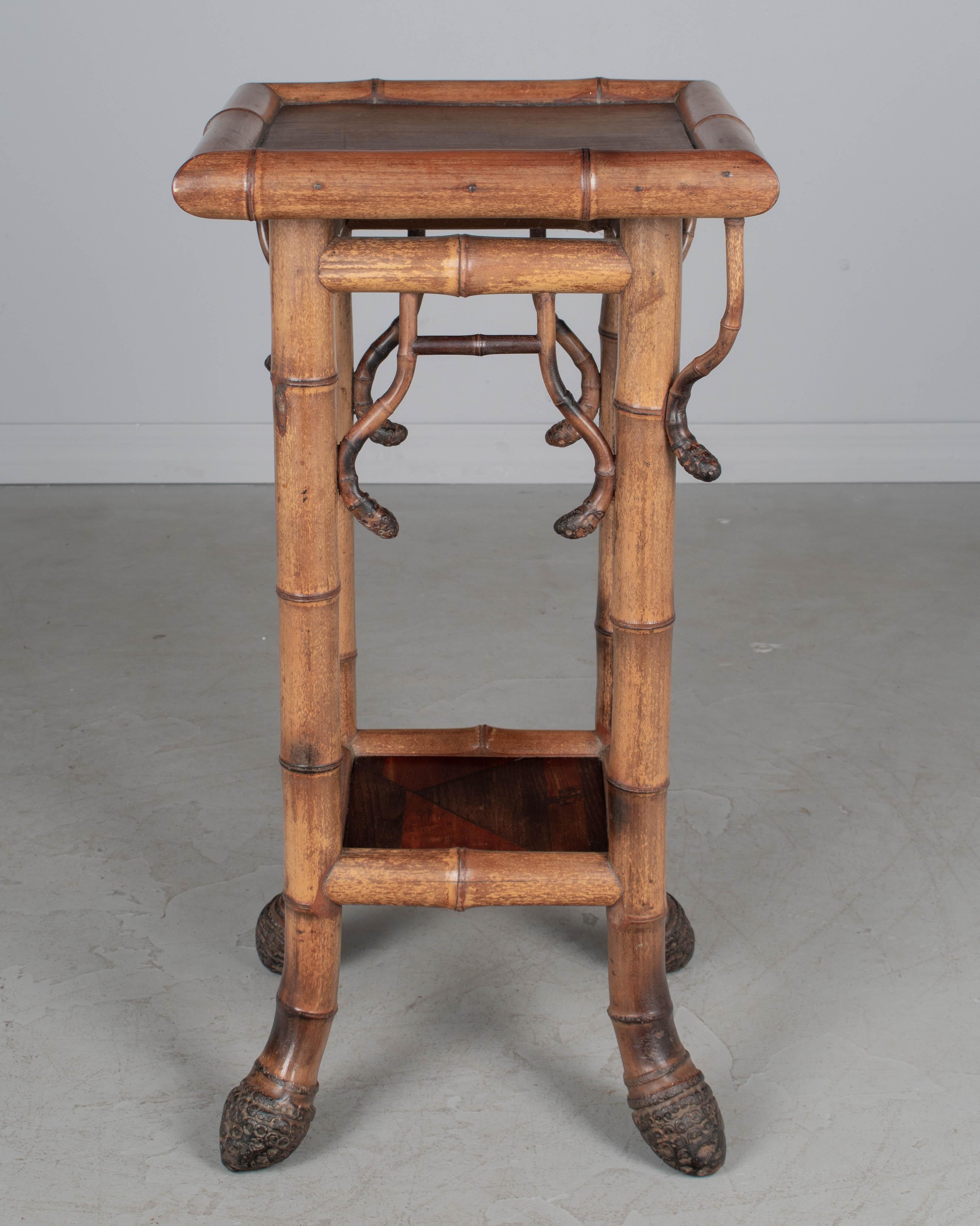 French Japonisme Bamboo Plant Stand For Sale 2