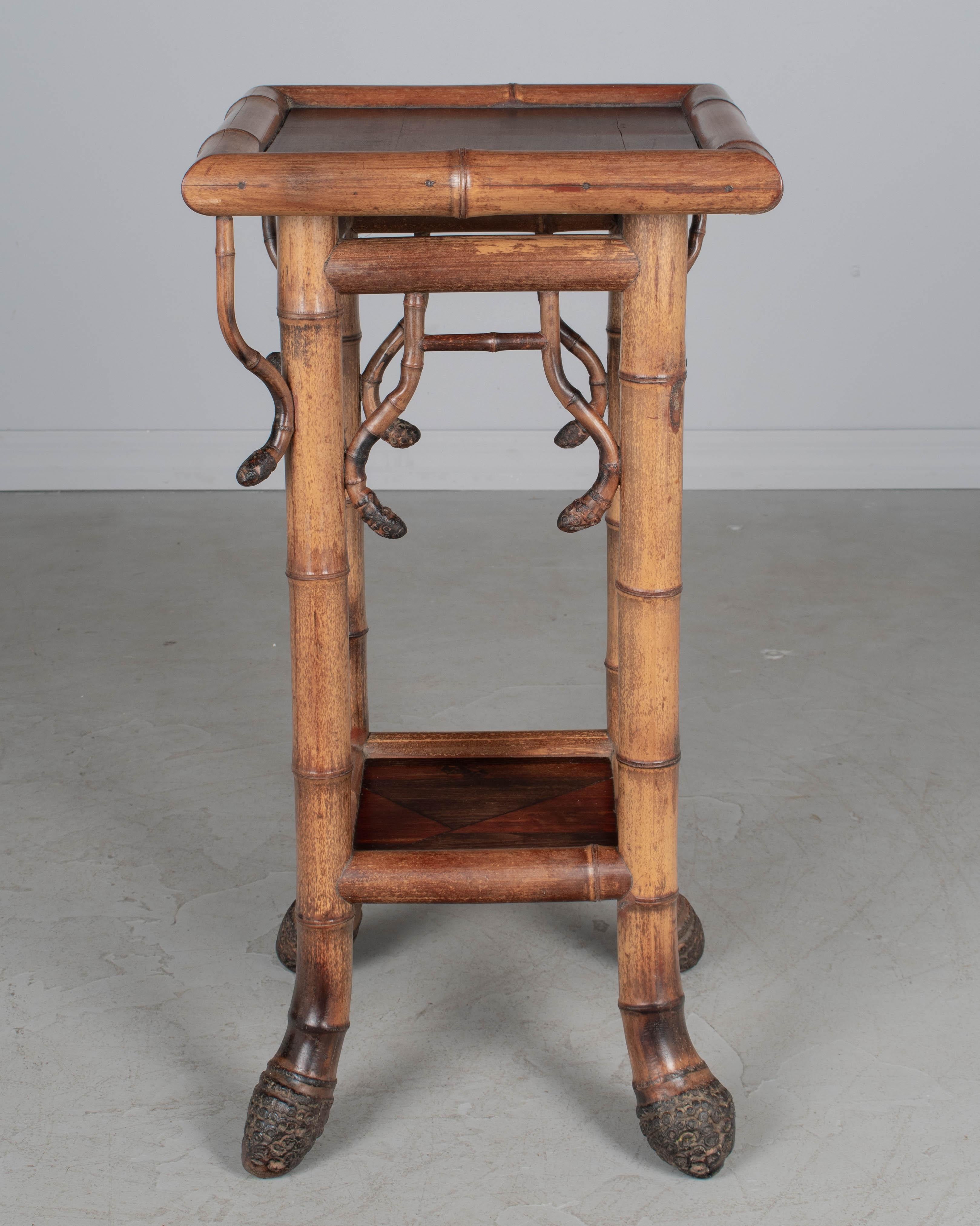 French Japonisme Bamboo Plant Stand For Sale 3