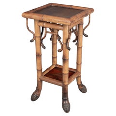 French Japonisme Bamboo Plant Stand