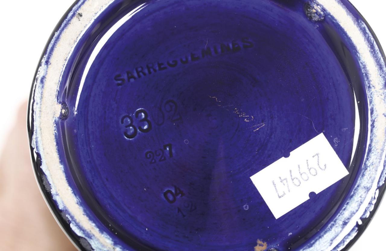 Hand-Crafted French Jar Sarreguemines Manufactory, early 20th century For Sale