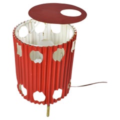 French 'Java' Red Table Lamp by Mathieu Matégot, 1953s