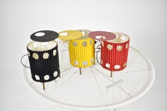 French 'Java' Table Lamps by Mathieu Matégot, 1953s