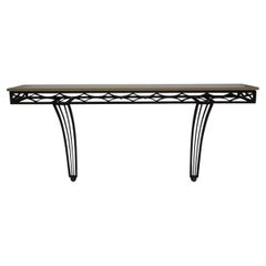 French Wrought Iron Console Table