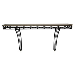 French Wrought Iron Console Table