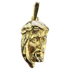 Crown of Thorns du Christ  Pendentif Gold Medal en or jaune 18K