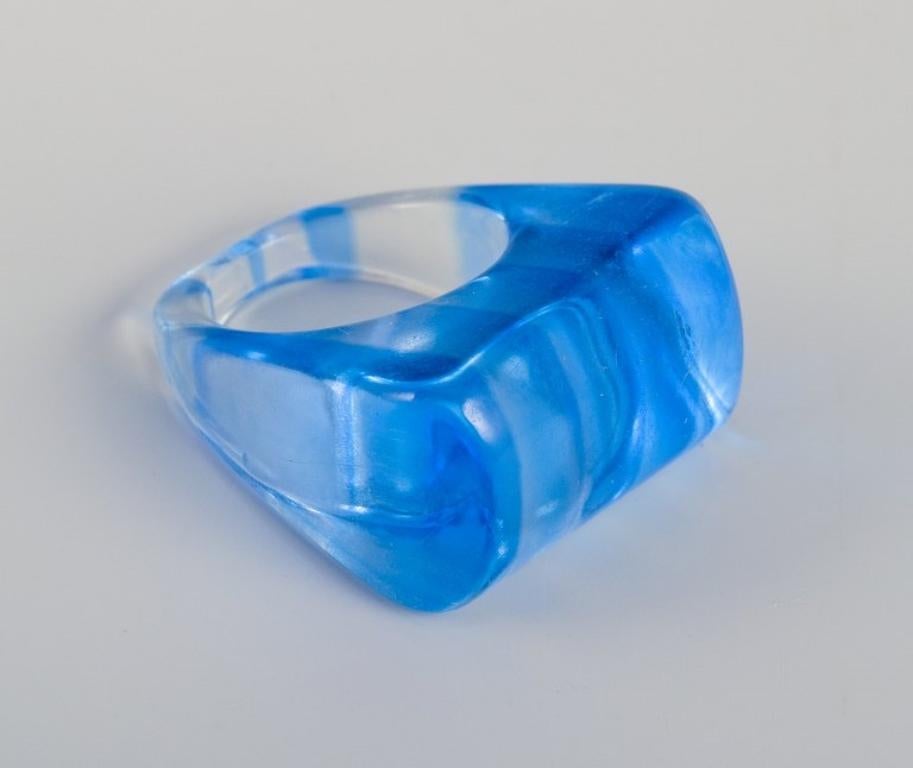 French jewelry artist. Five designer rings.  1960/70s For Sale 2