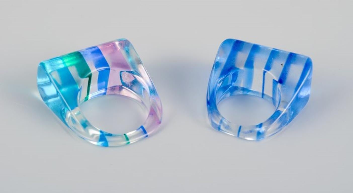 French jewelry artist. Five designer rings.  1960/70s For Sale 3