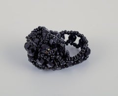 French jewelry artist. Five designer rings in plastic. 1960s/70s