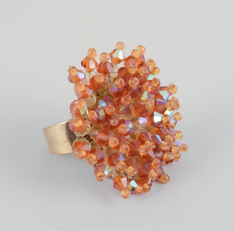 Artiste bijoutier français. Quatre anneaux design en métal et en plastique. Am designs/One. en vente 2