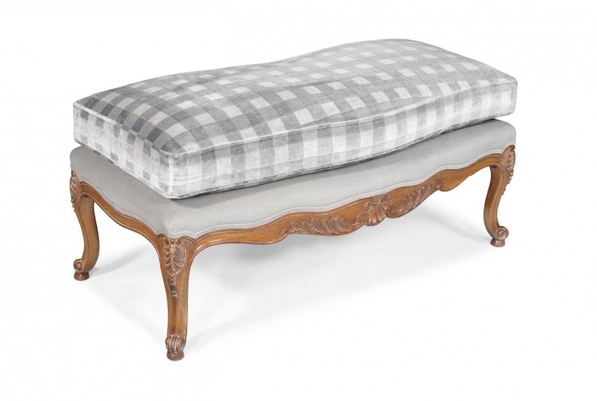French Joanne Ottoman Stool, 20th Century In Excellent Condition For Sale In London, GB