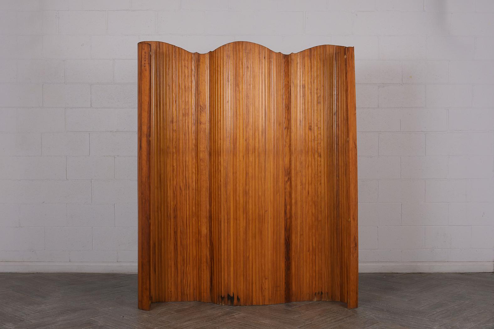Stained French Jomain Baumann Screen Divider
