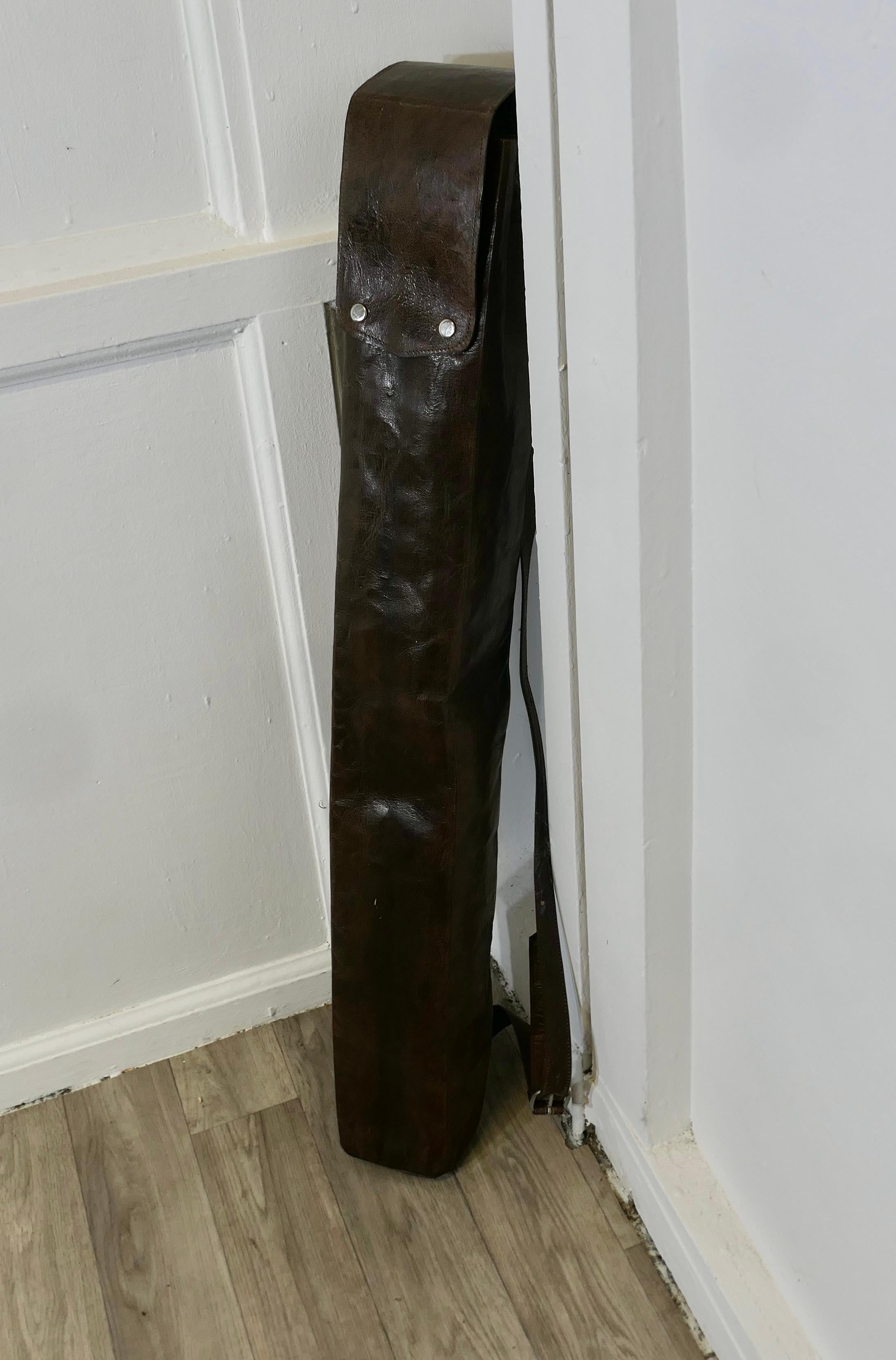 French Jullian Folding Field Work Easel In Leather Case
 
This charming piece was made in 1880 by Jullian, the easel folds and fits in its small shoulder carrying case making it easy to carry 
The Easel height is adjustable and the picture stand can