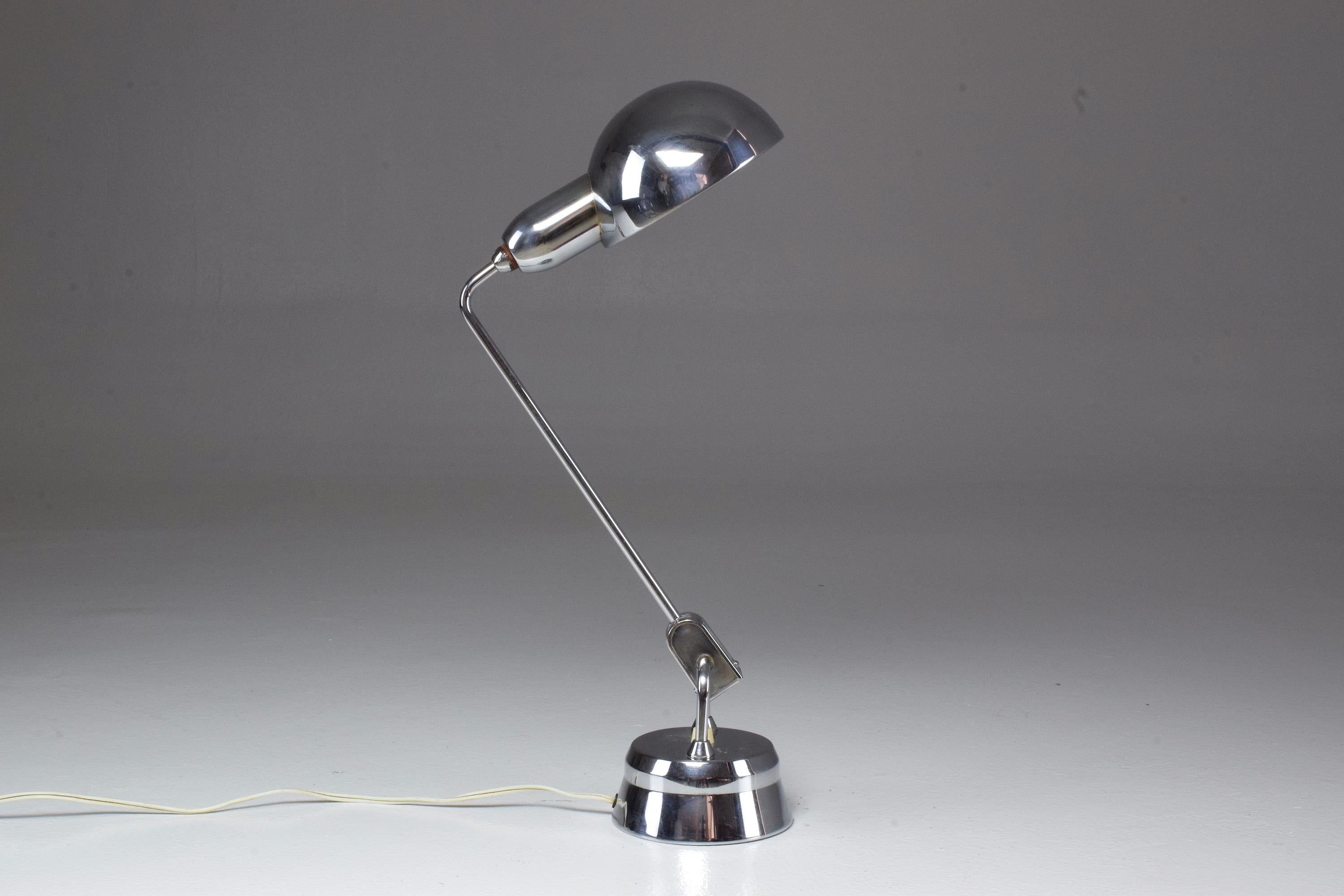 20th Century French Jumo 600 Desk Lamp by Charlotte Perriand, 1940s
