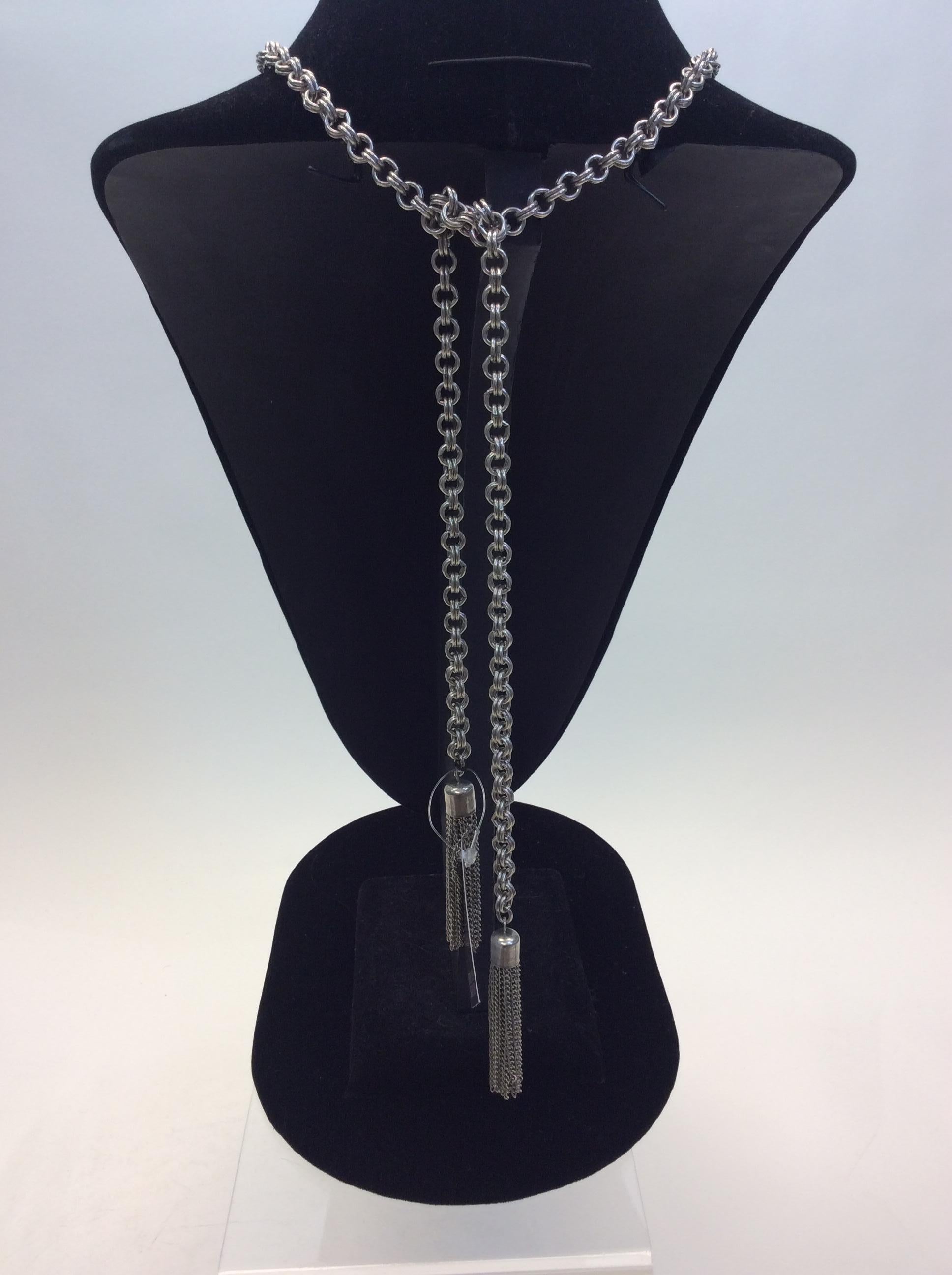 French Kande Silver Wrap Necklace NWT In New Condition For Sale In Narberth, PA