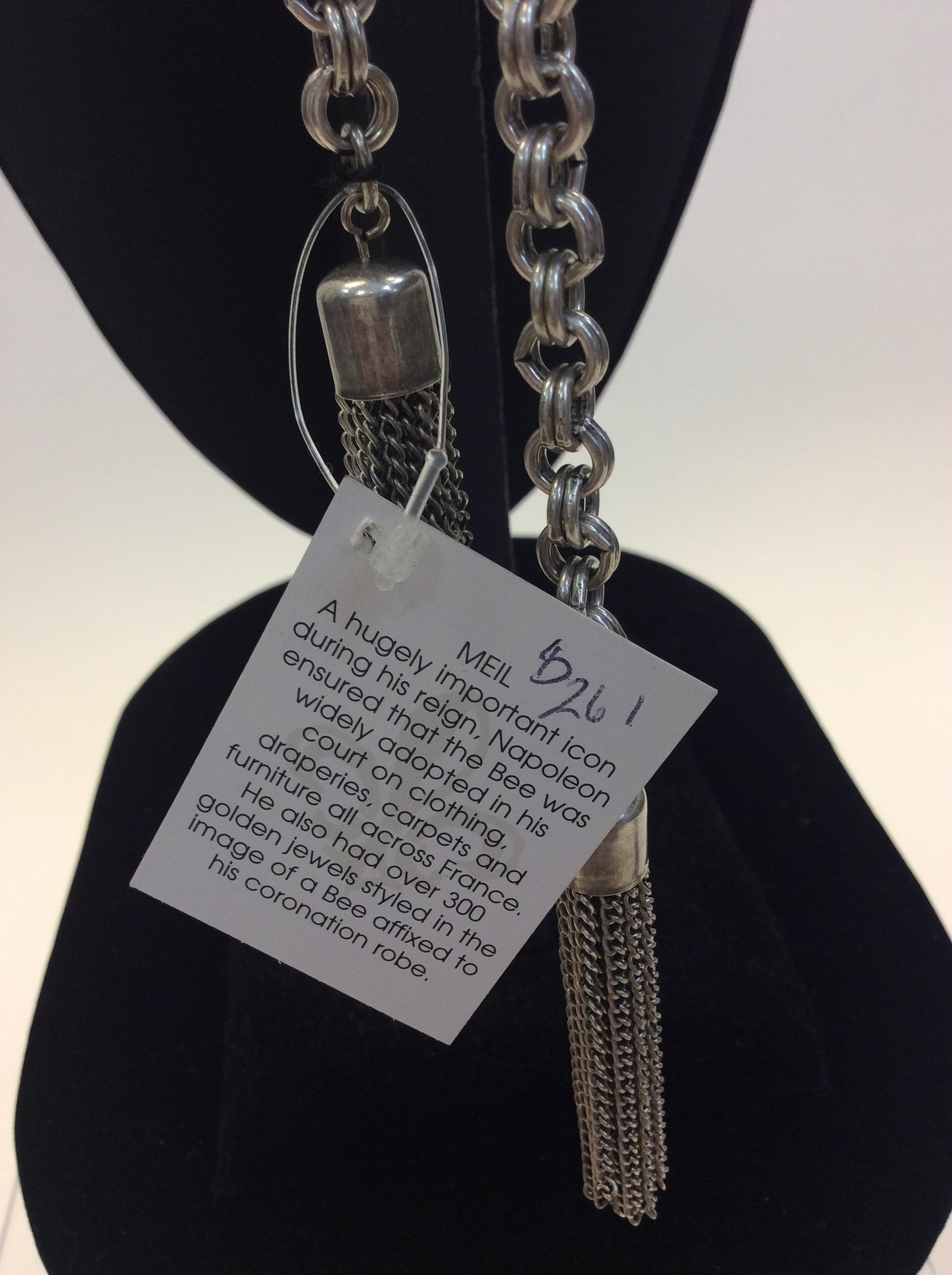 Women's French Kande Silver Wrap Necklace NWT For Sale