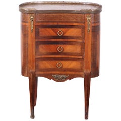 French Kidney Shaped Commode
