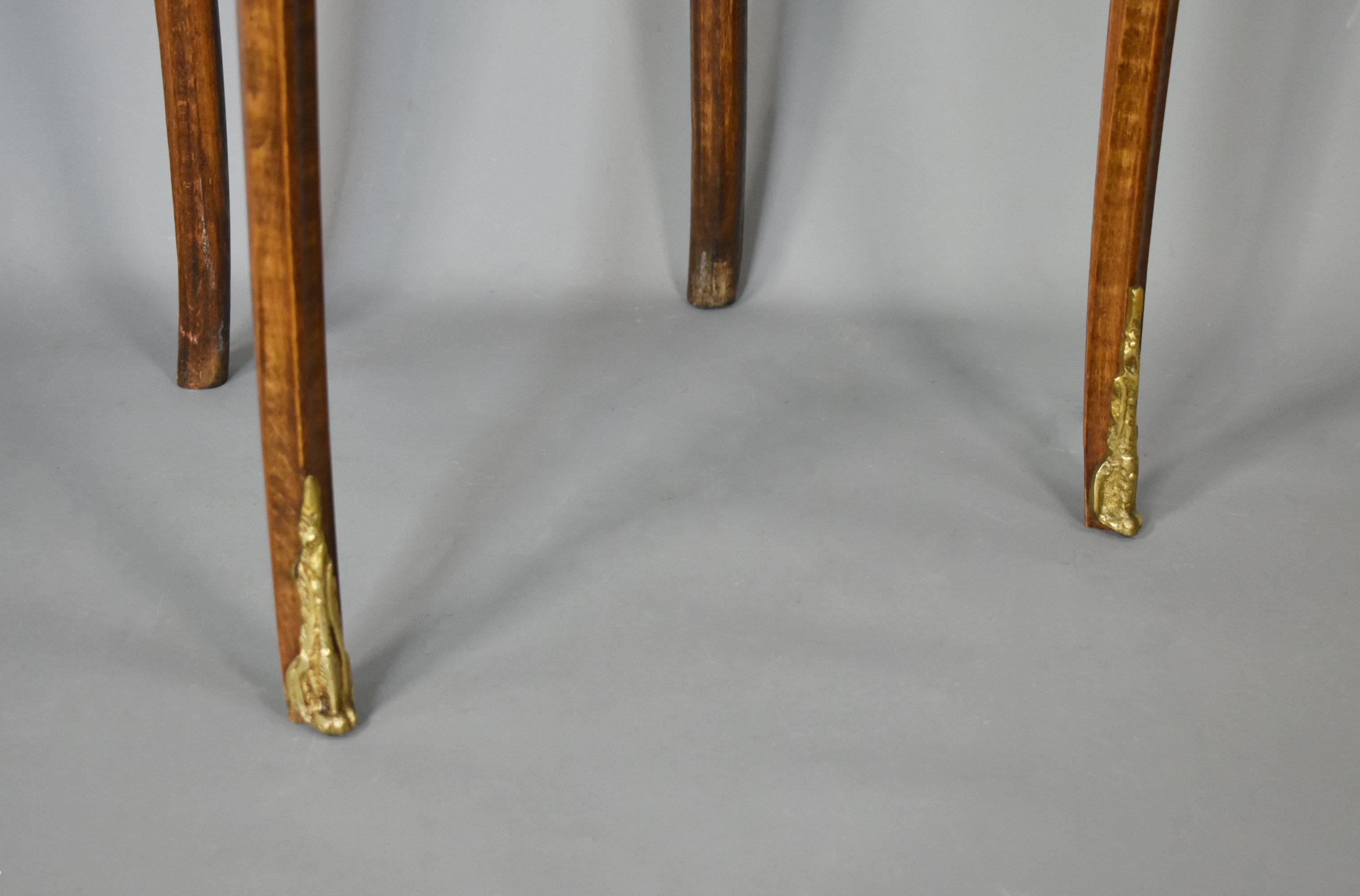 French Kidney-Shaped Side Table Louis XVI Style For Sale 9
