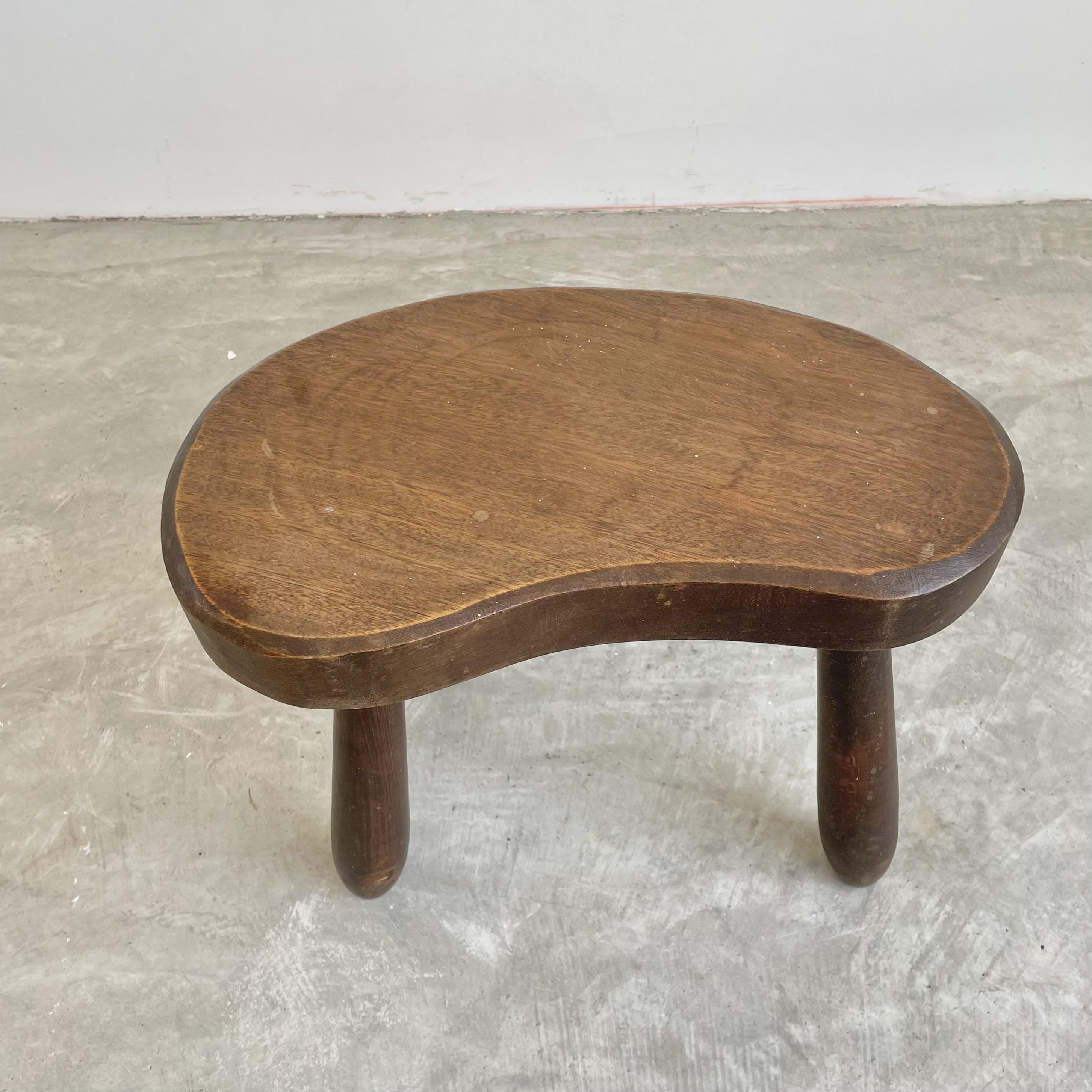 Wood Milking Stool, 1950s France In Good Condition In Los Angeles, CA