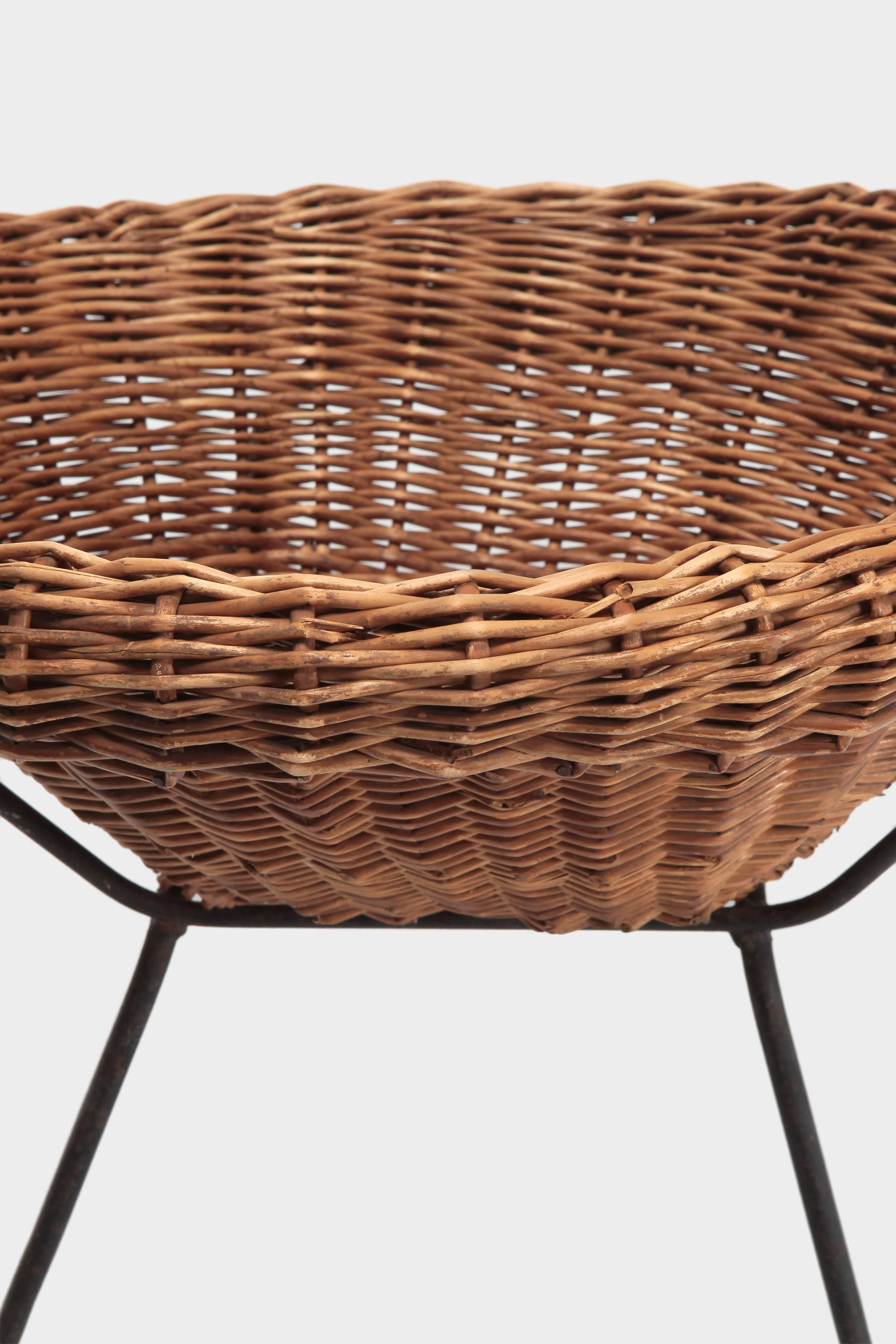 French Kid’s Wicker Chair, 1960s 2