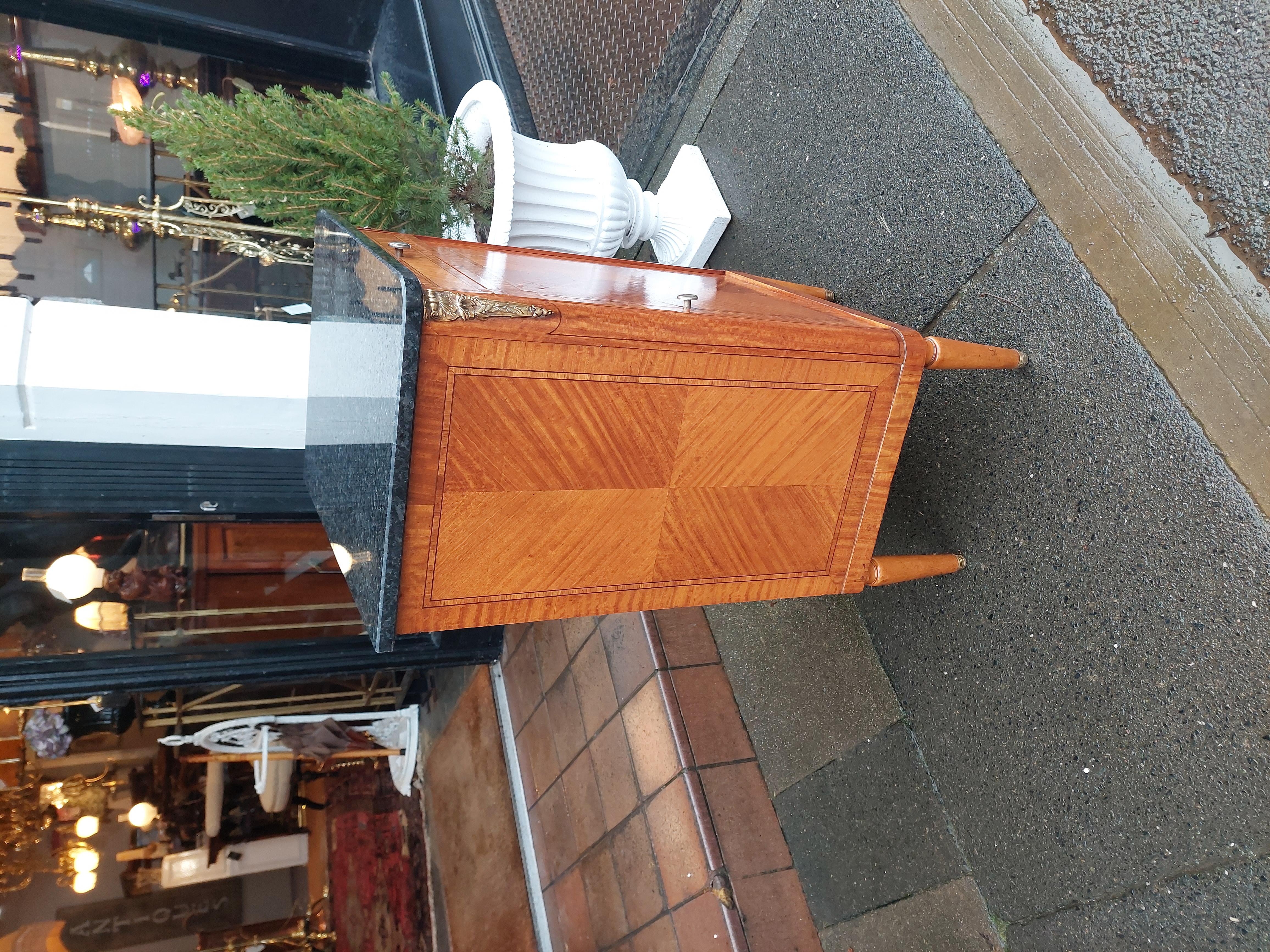 Late 19th Century French Kingwood and Satinwood Pot Cupboard, late 19thC For Sale