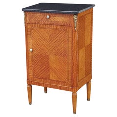 Credenza francese in legno di re e raso, fine XIX secolo