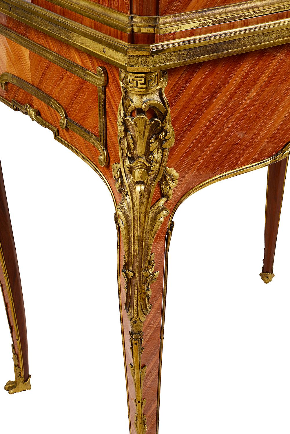 French Kingwood Bonheur du Jour, circa 1890 In Good Condition For Sale In Brighton, Sussex