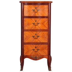 Used French Kingwood Narrow Chest Commode Nightstand